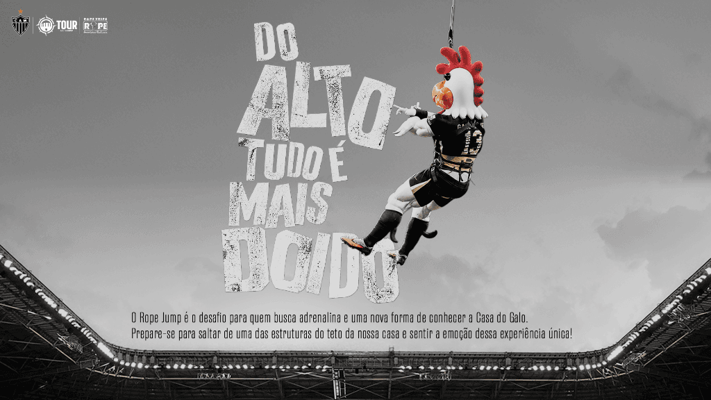 Rope Jump na Arena MRV - Do alto tudo é mais doido